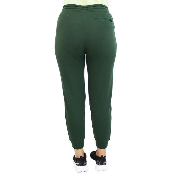 Women Cotton/Polyester French Terry Rise Regular Elastic Waist Pant