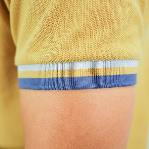 Cotton Pique Flat Knitted Collar Short Sleeve Slim Embroidery Solid Polo