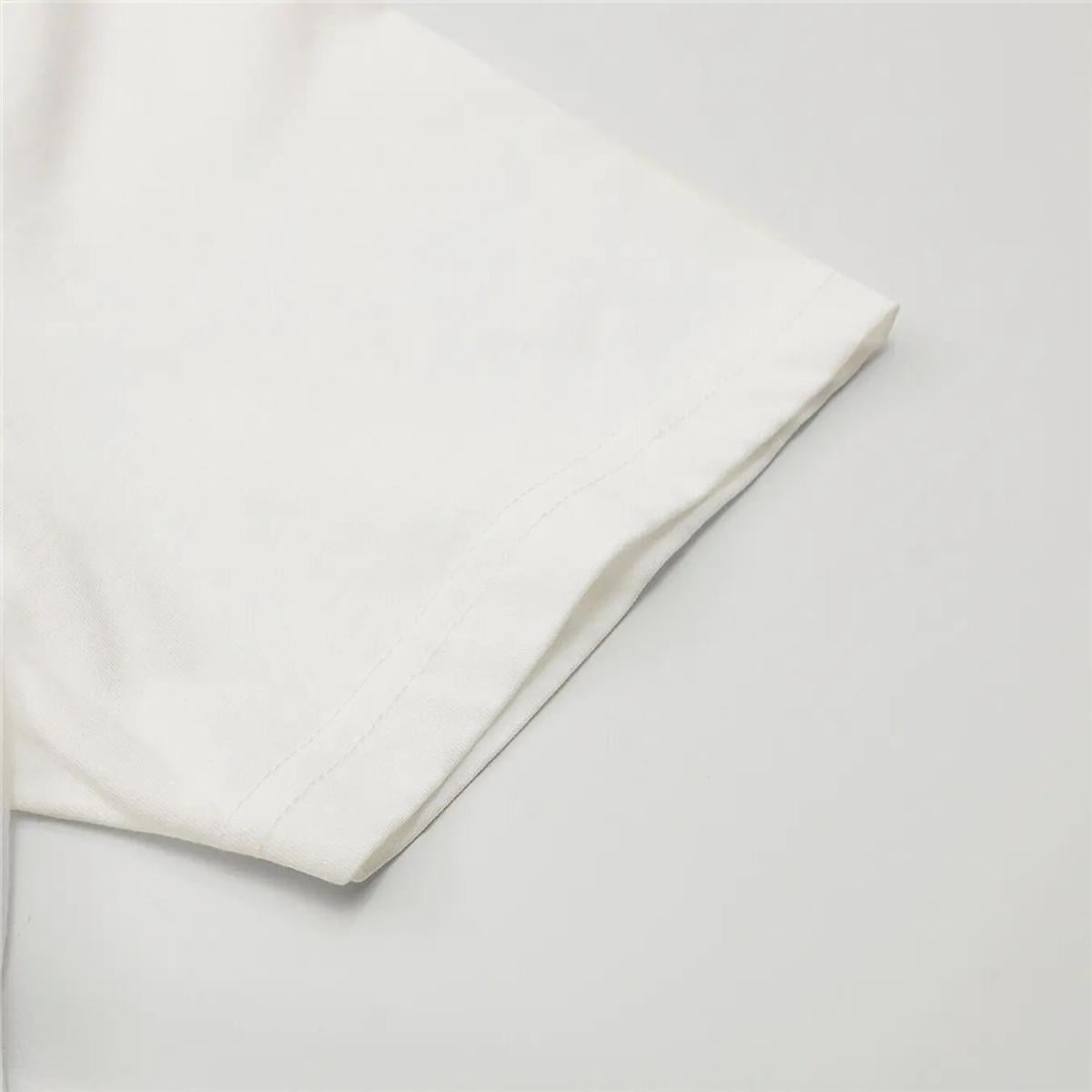 تيشيرتات قطنية من الجيرسيه، بياقة دائرية وأكمام قصيرة، تصميم ضيق، عبوة من 3 قطع (أساسيات)