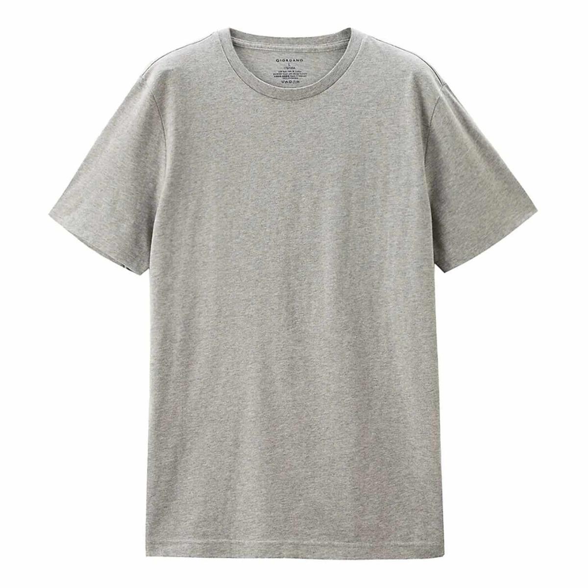 تيشيرتات قطنية من الجيرسيه، بياقة دائرية وأكمام قصيرة، تصميم ضيق، عبوة من 3 قطع (أساسيات)