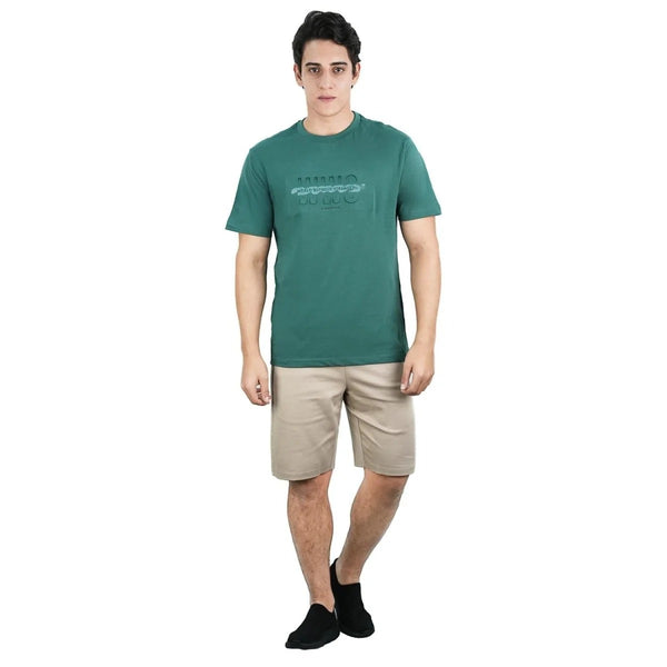 Men's Slim Fit Cotton Jersey Crew Neck Print Tee (WWS)