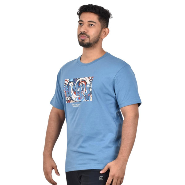 Cotton Jersey Crewneck Short Sleeve Slim Print Tees (WWS)