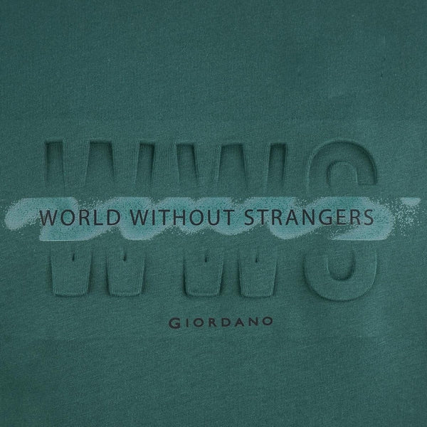 Men's Slim Fit Cotton Jersey Crew Neck Print Tee (WWS)