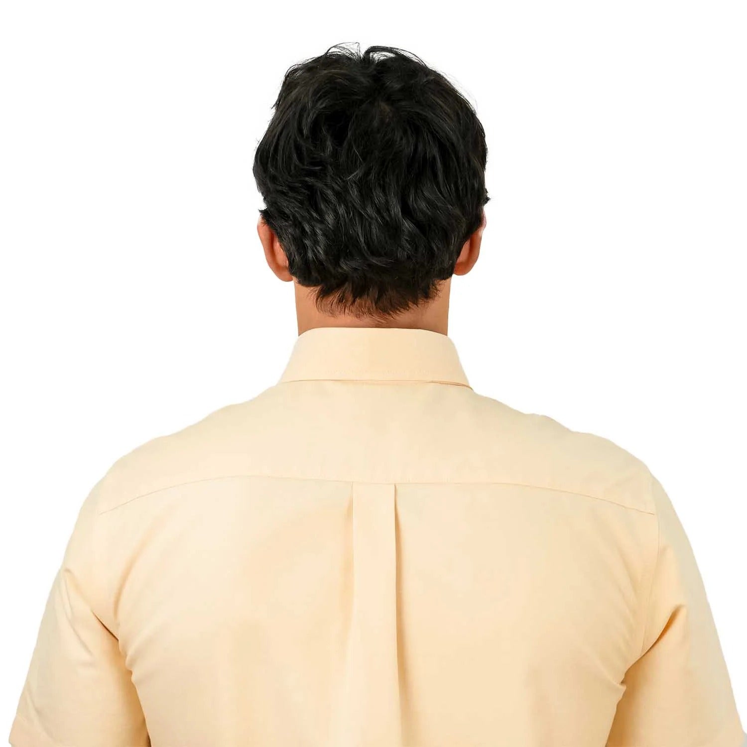 قطن أكسفورد فلانيل بأكمام قصيرة، عادي، مقاوم للتجاعيد (ممتاز)