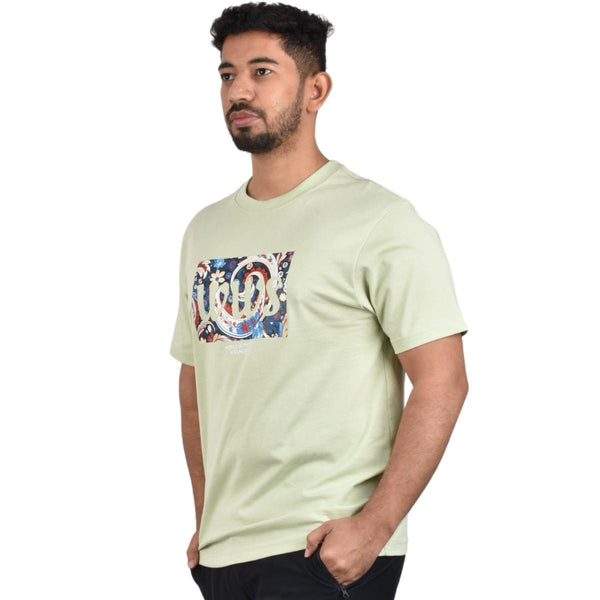 Cotton Jersey Crewneck Short Sleeve Slim Print Tees (WWS)