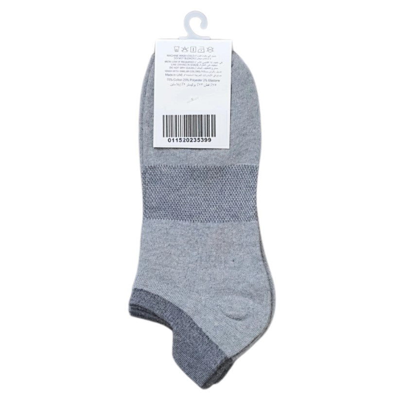 جوارب قطنية/بوليستر/إيلاستين، عبوة من قطعتين (أساسيات)