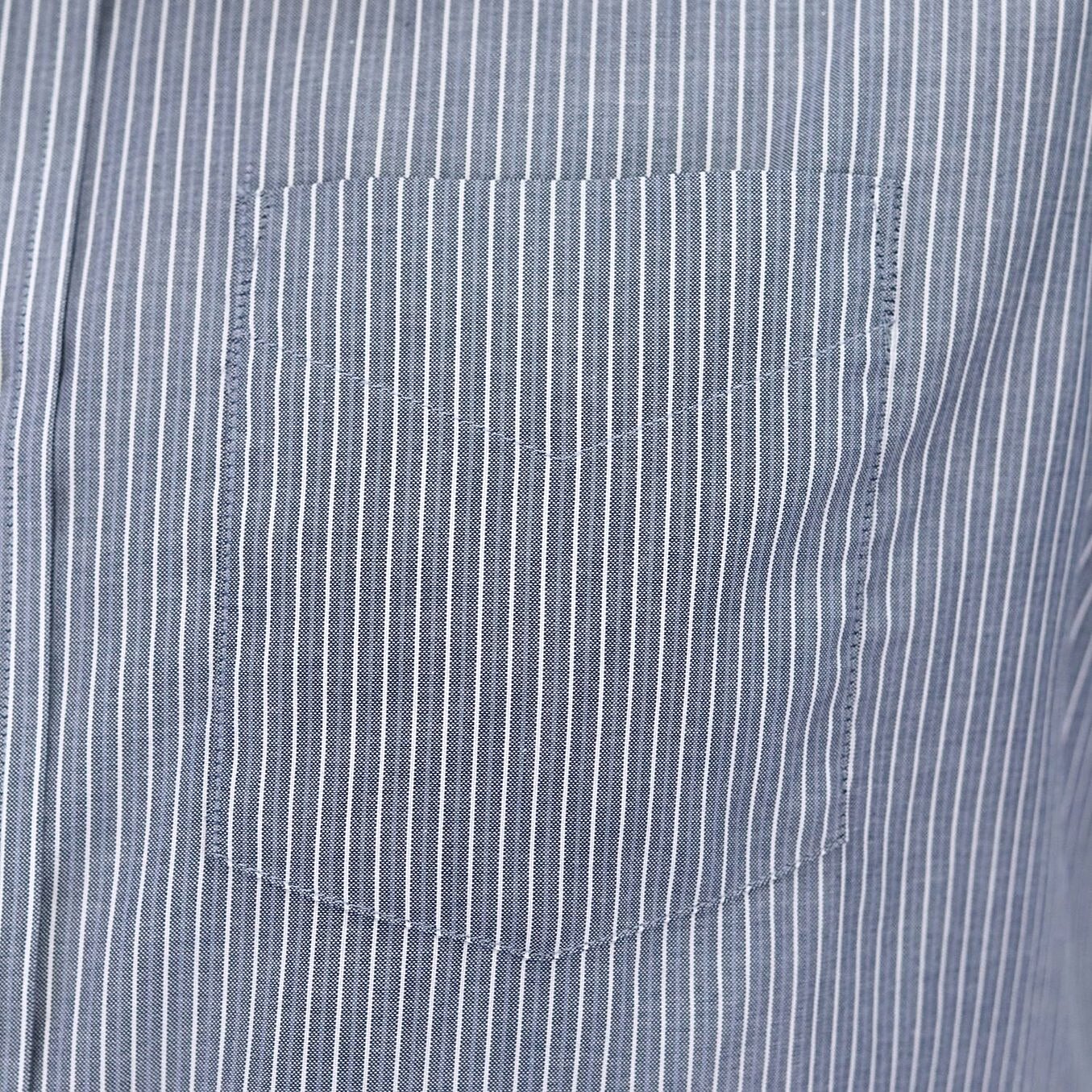 Cotton Wrinkle Free Long Sleeve Regular Button Front Garment Wash Shirt