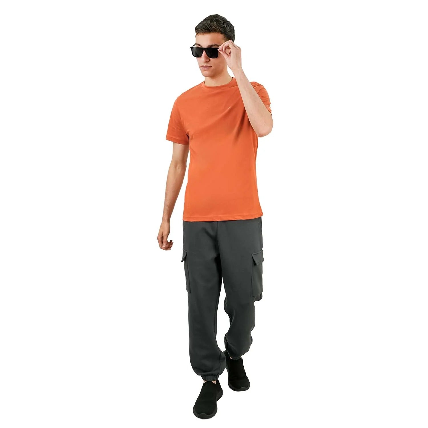 Cotton Jersey Crewneck Short Sleeve Slim Tee