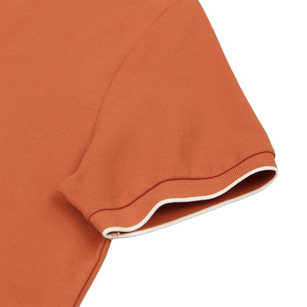 Cotton/Lycra Pique Flat Knitted Collar Short Sleeve Slim Solid Polo