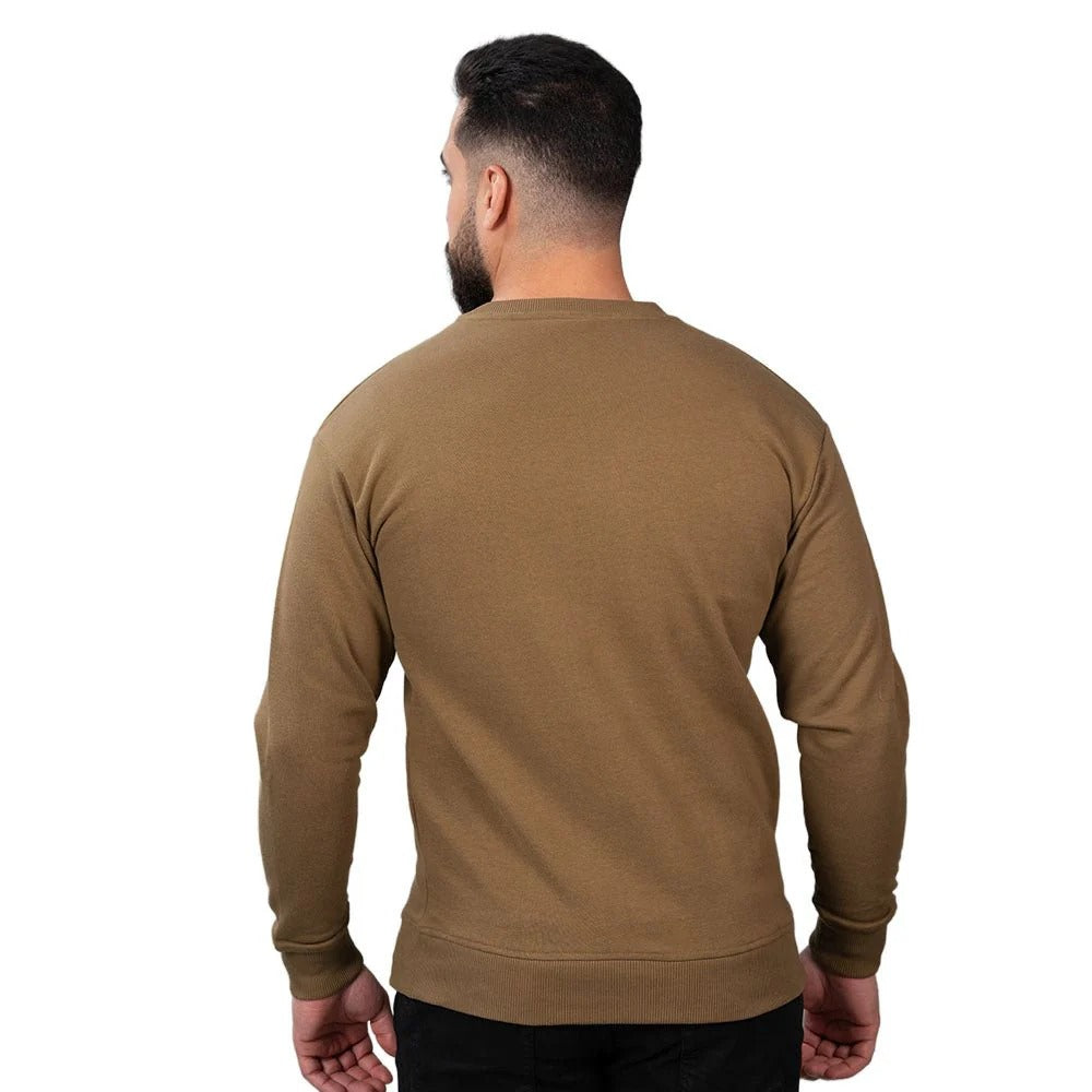 Men’S French Terry Crew Neck Relaxed Fit Sweatshirt