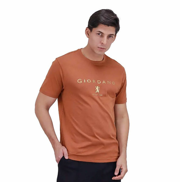 Cotton Jersey Crewneck Short Sleeve Slim Print Tee