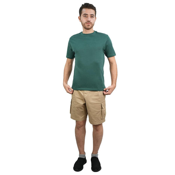 Cotton Jersey Crewneck Short Sleeve Slim Tee
