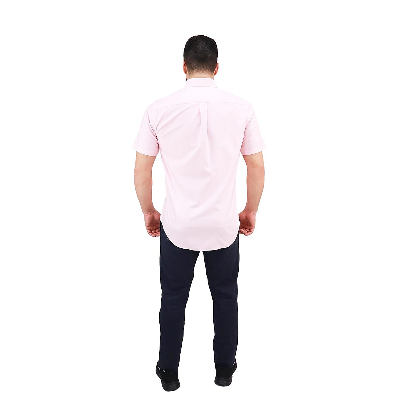 قميص بأكمام قصيرة مقاوم للتجاعيد (ممتاز)