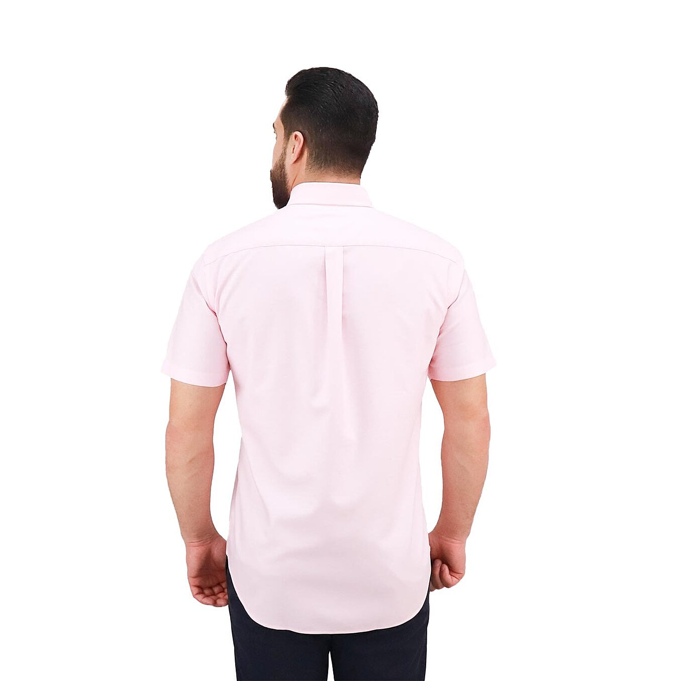 قميص بأكمام قصيرة مقاوم للتجاعيد (ممتاز)