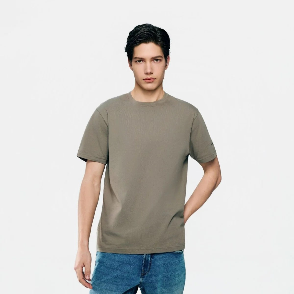 Men's Slim Fit Cotton Crew Neck Tee