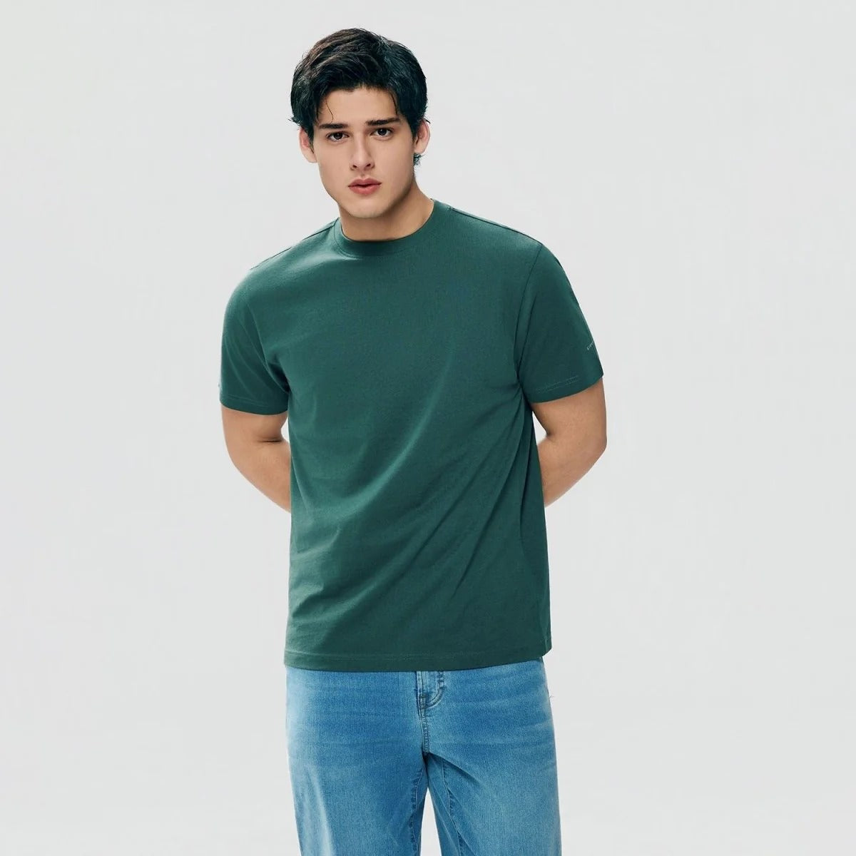 Men's Slim Fit Cotton Crew Neck Tee
