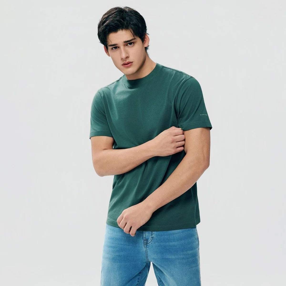 Men's Slim Fit Cotton Crew Neck Tee