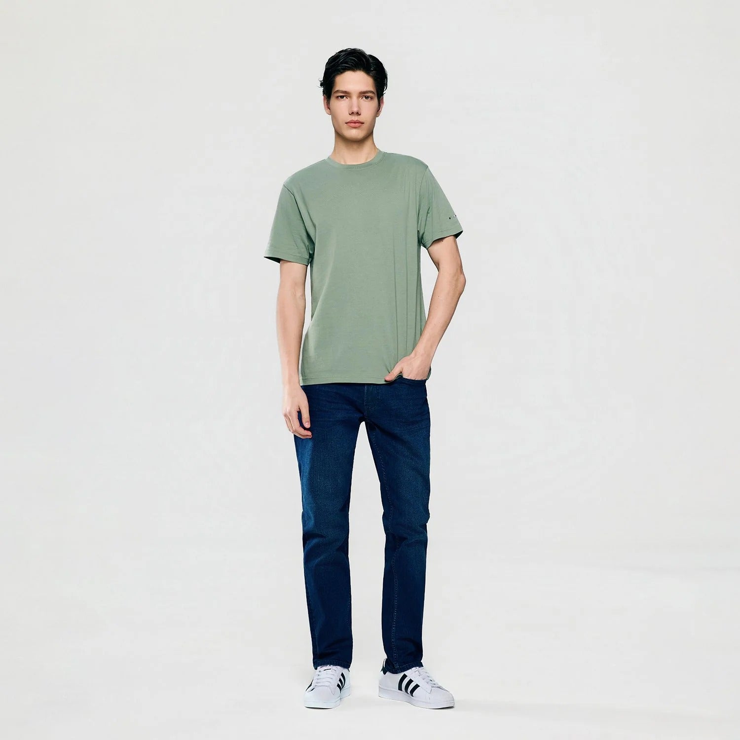 Men's Slim Fit Cotton Crew Neck Tee