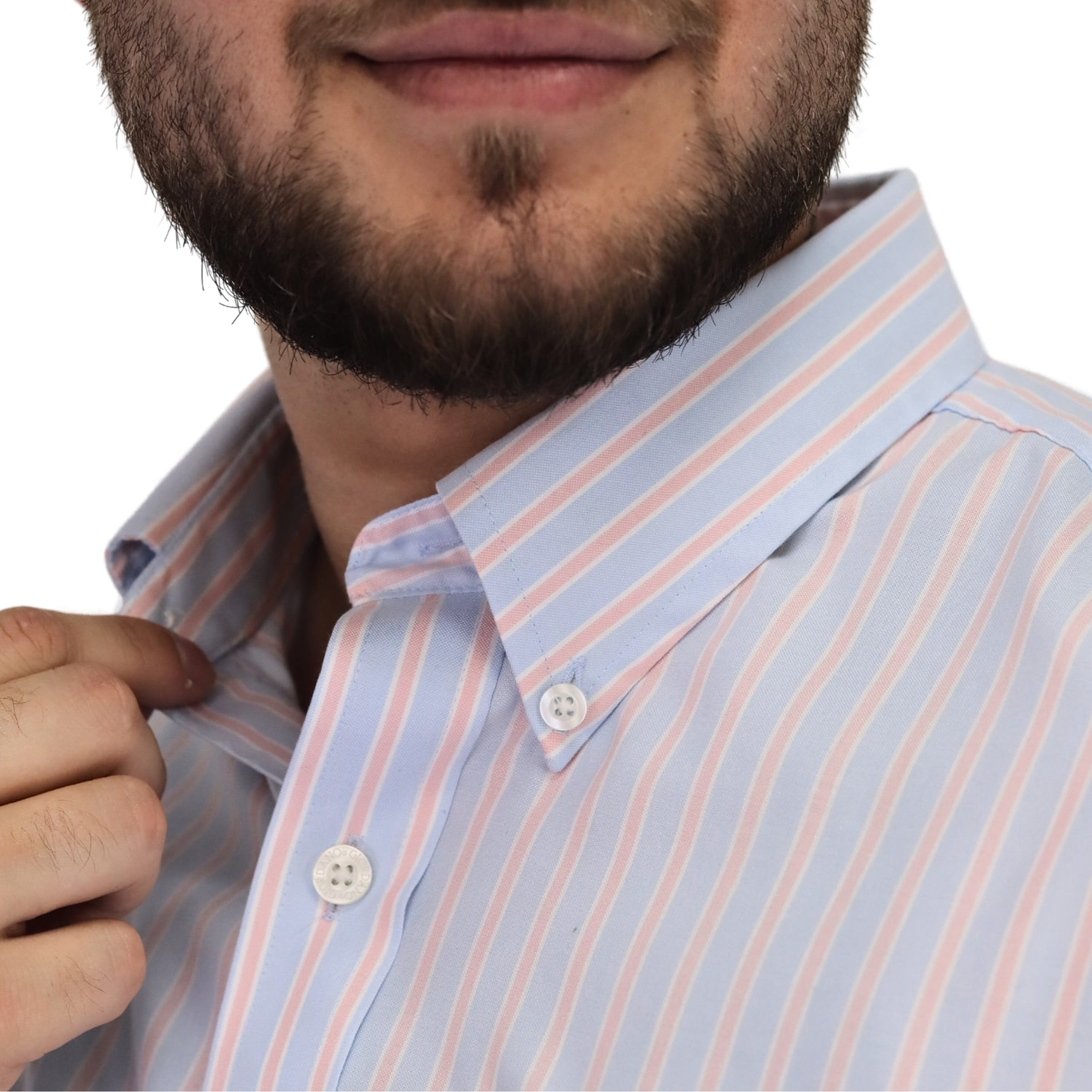 Cotton Wrinkle Free Long Sleeve Regular Button Front Garment Wash Shirt