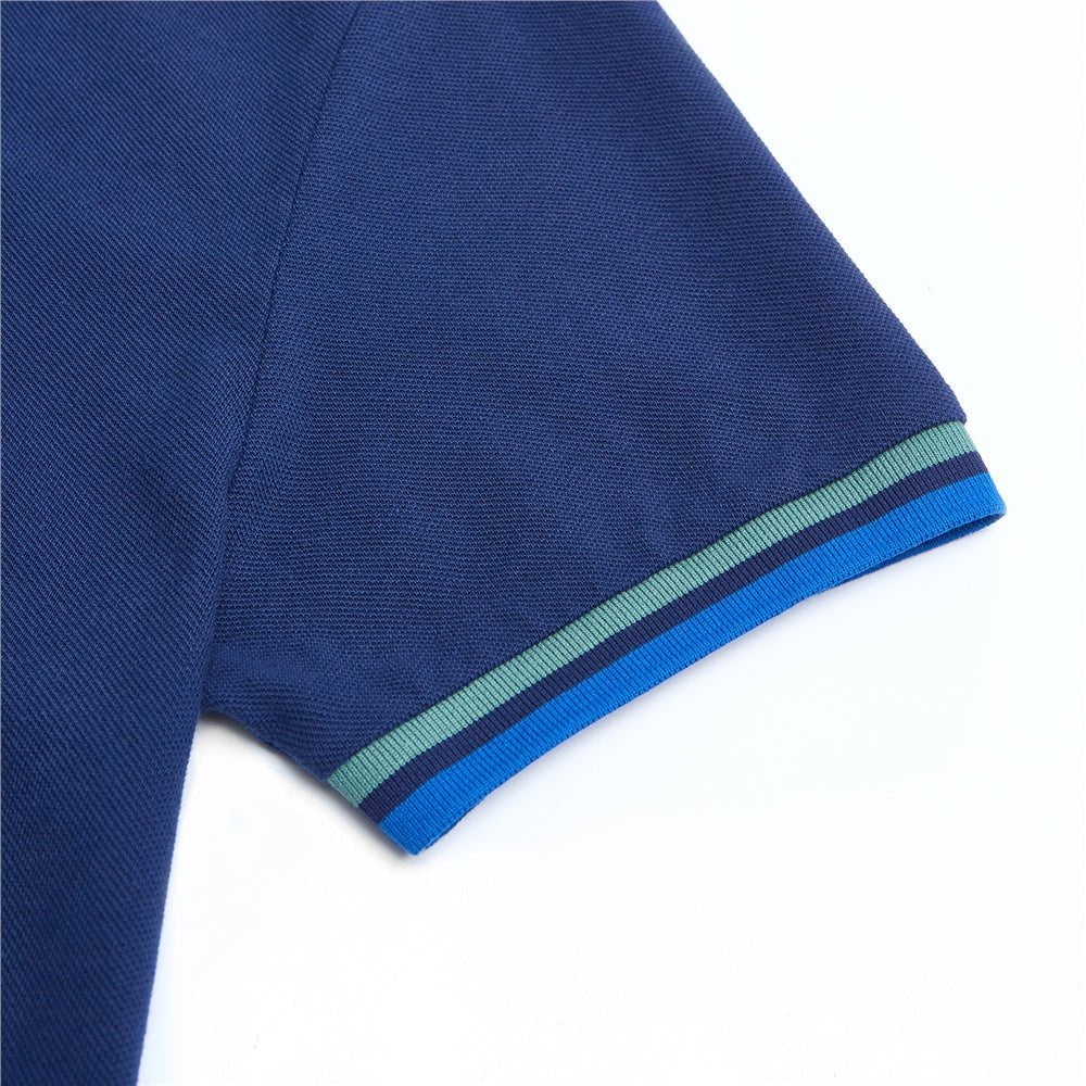 Men’s Slim Fit Embroidery Solid Polo