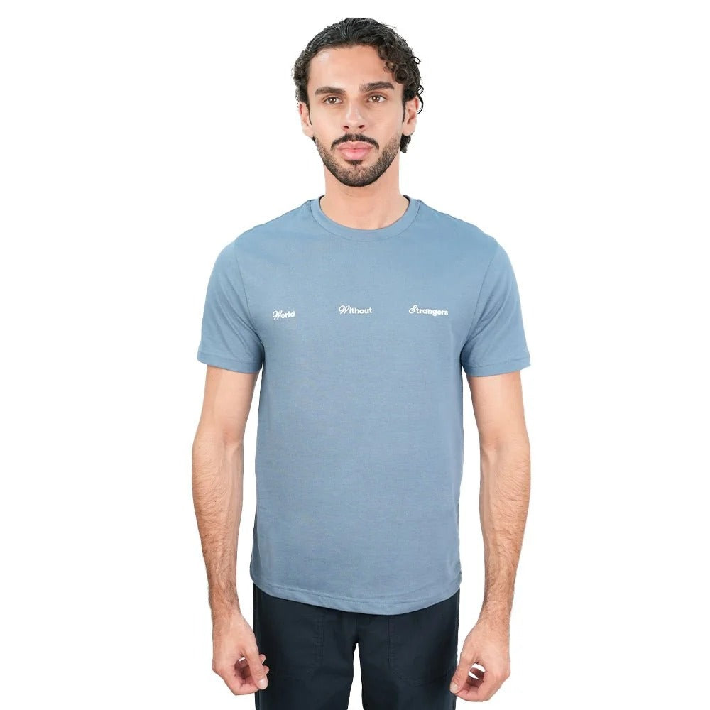 Men’s Slim Cotton Crew Neck WWS Print Tee