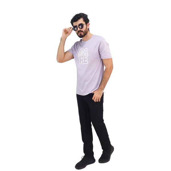 Cotton Jersey Crewneck Short Sleeve Slim Print Tees