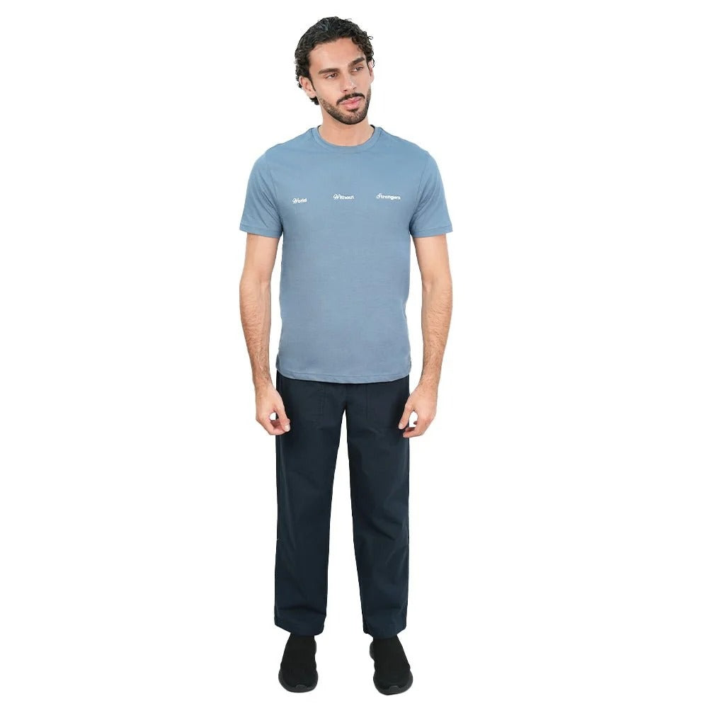 Men’s Slim Cotton Crew Neck WWS Print Tee