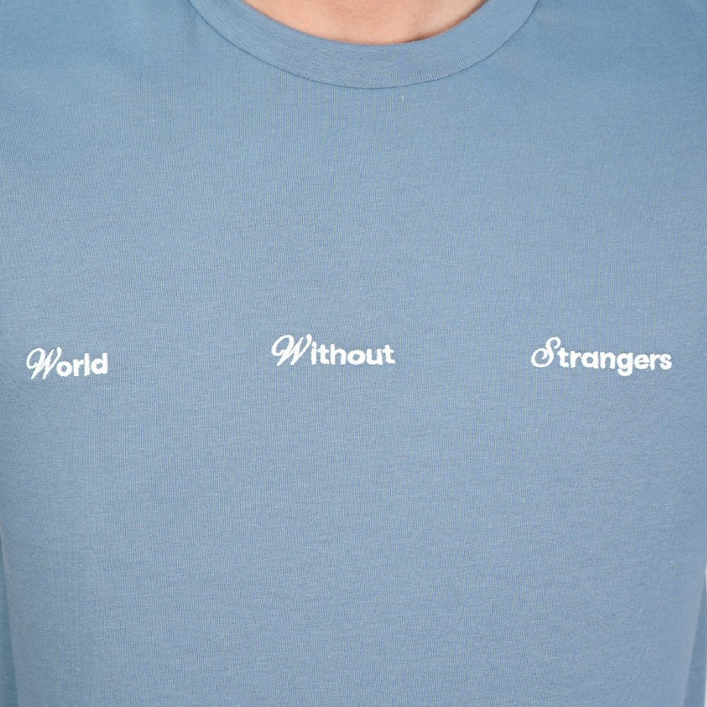 Men’s Slim Cotton Crew Neck WWS Print Tee