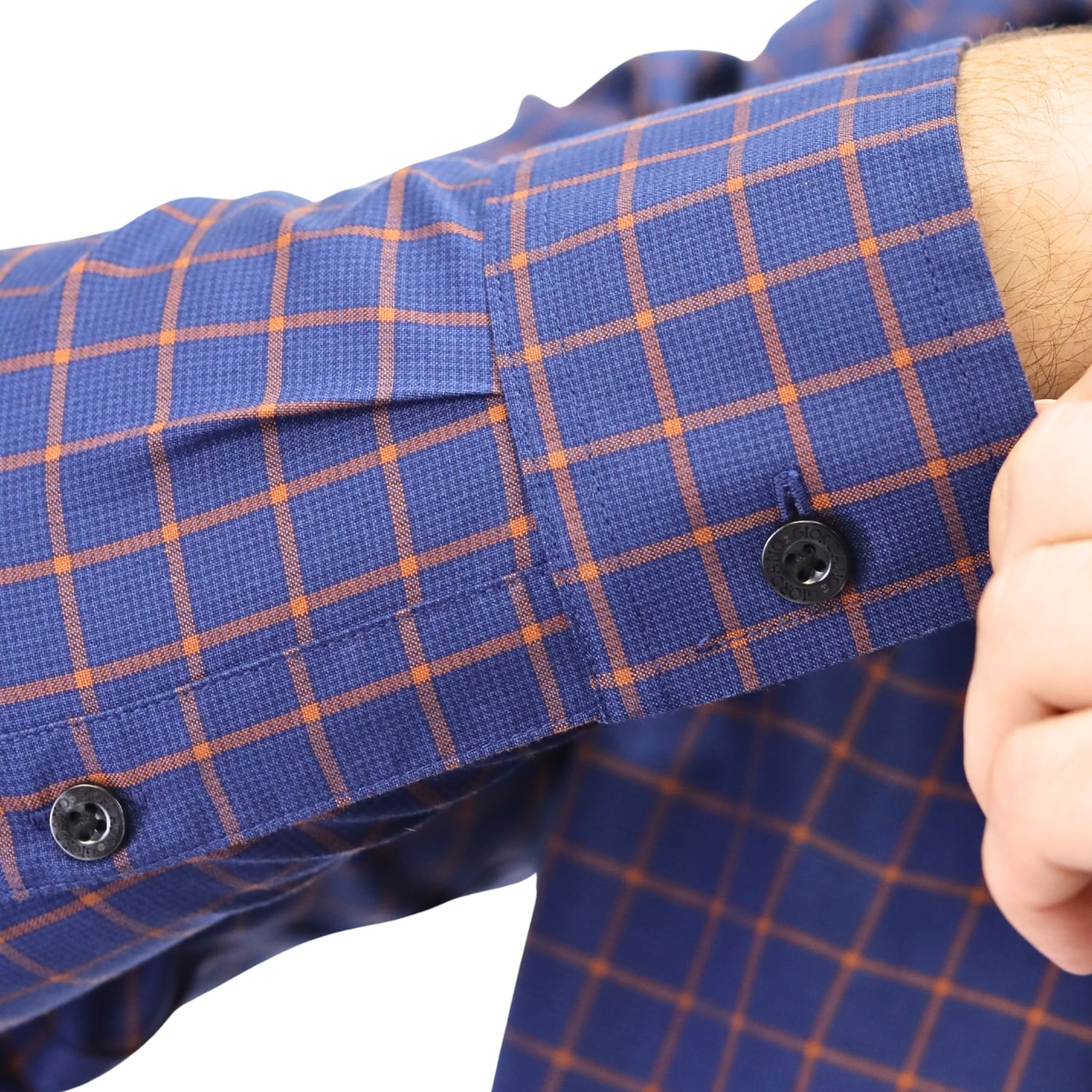 Cotton Wrinkle Free Long Sleeve Regular Button Front Garment Wash Shirt