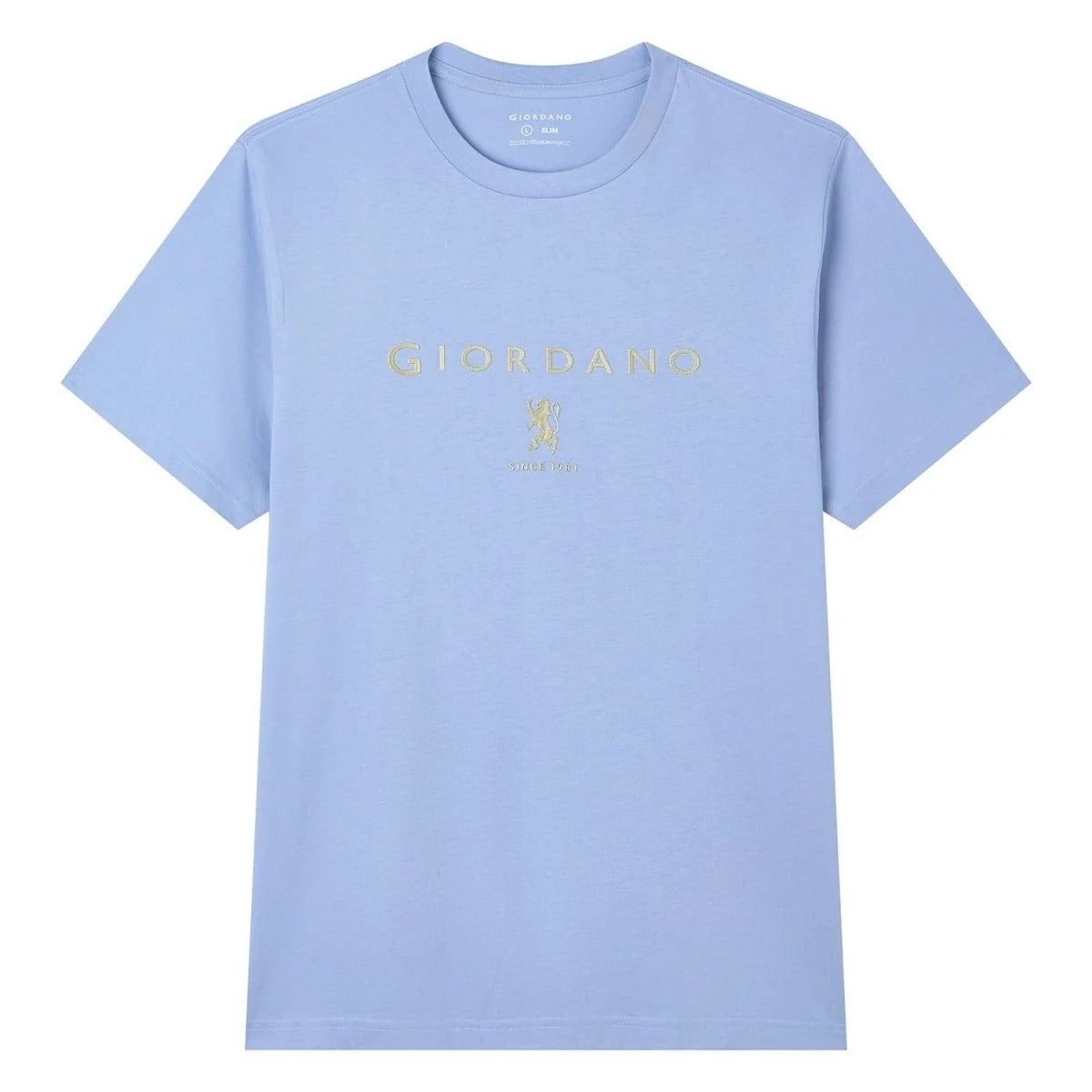 Men's Slim Cotton Crew Neck Signature Print Tee