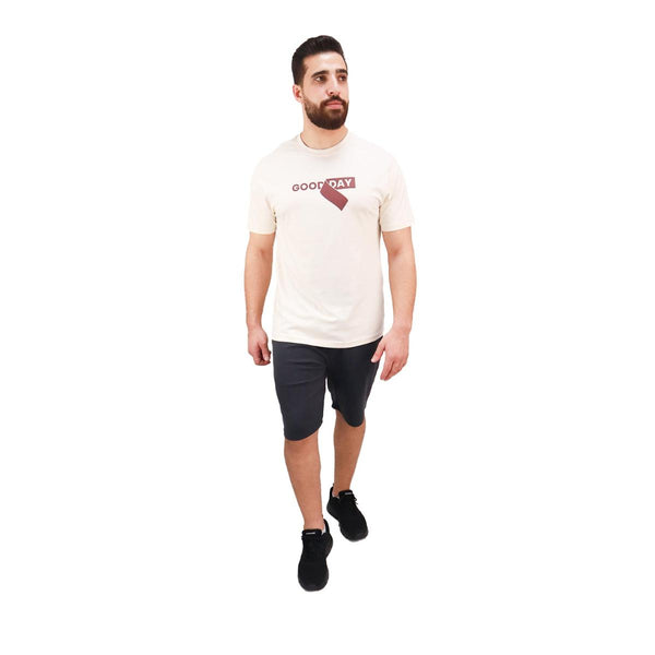 Cotton Jersey Crewneck Short Sleeve Slim Print Tees