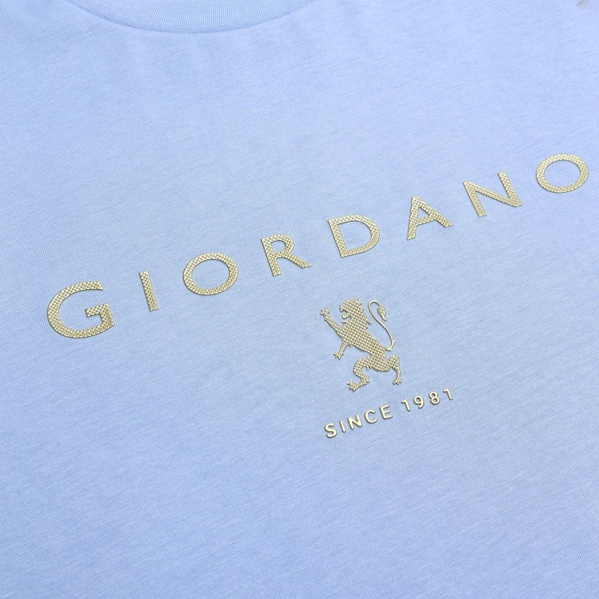 Men's Slim Cotton Crew Neck Signature Print Tee
