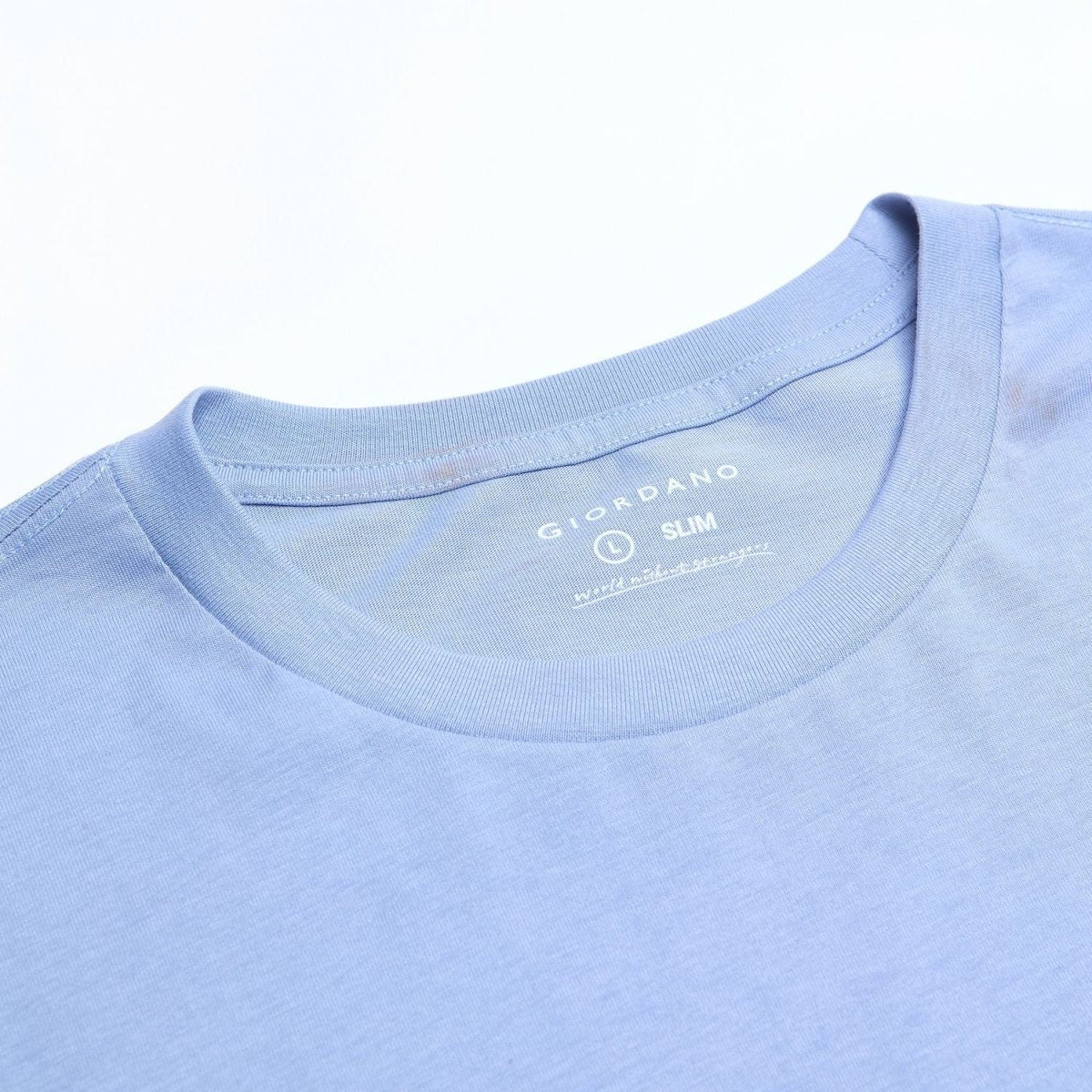 Men's Slim Cotton Crew Neck Signature Print Tee
