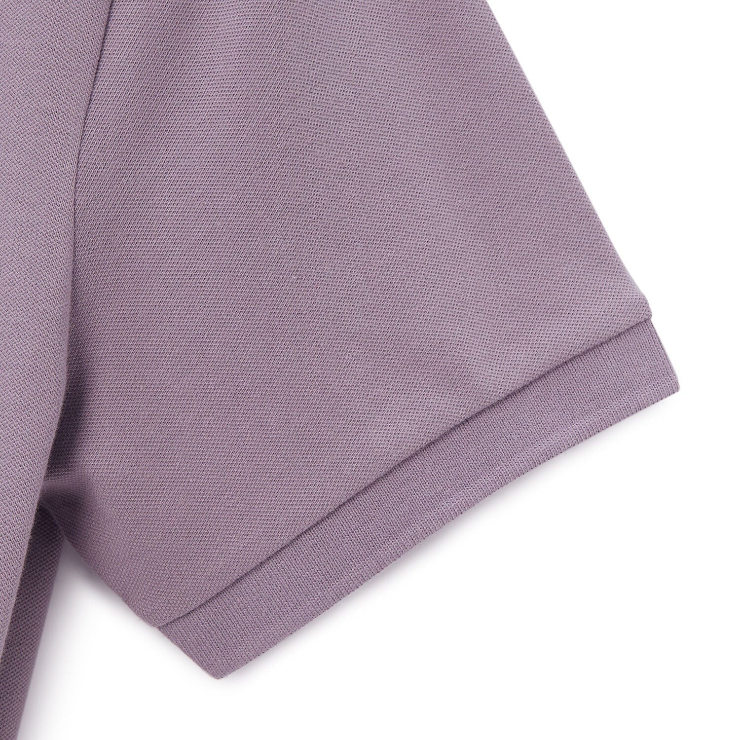 Cotton/Lycra Pique Flat Knitted Collar Short Sleeve Slim Embroidery Lion Polo