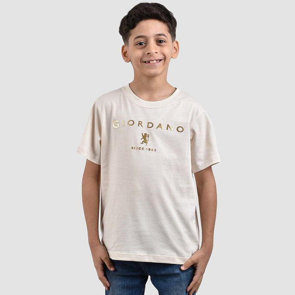 (Junior) Cotton Jersey Crewneck Short Sleeve Regular Print Tee