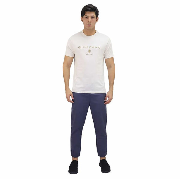 Cotton Jersey Crewneck Short Sleeve Slim Print Tee