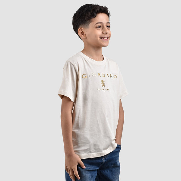 (Junior) Cotton Jersey Crewneck Short Sleeve Regular Print Tee