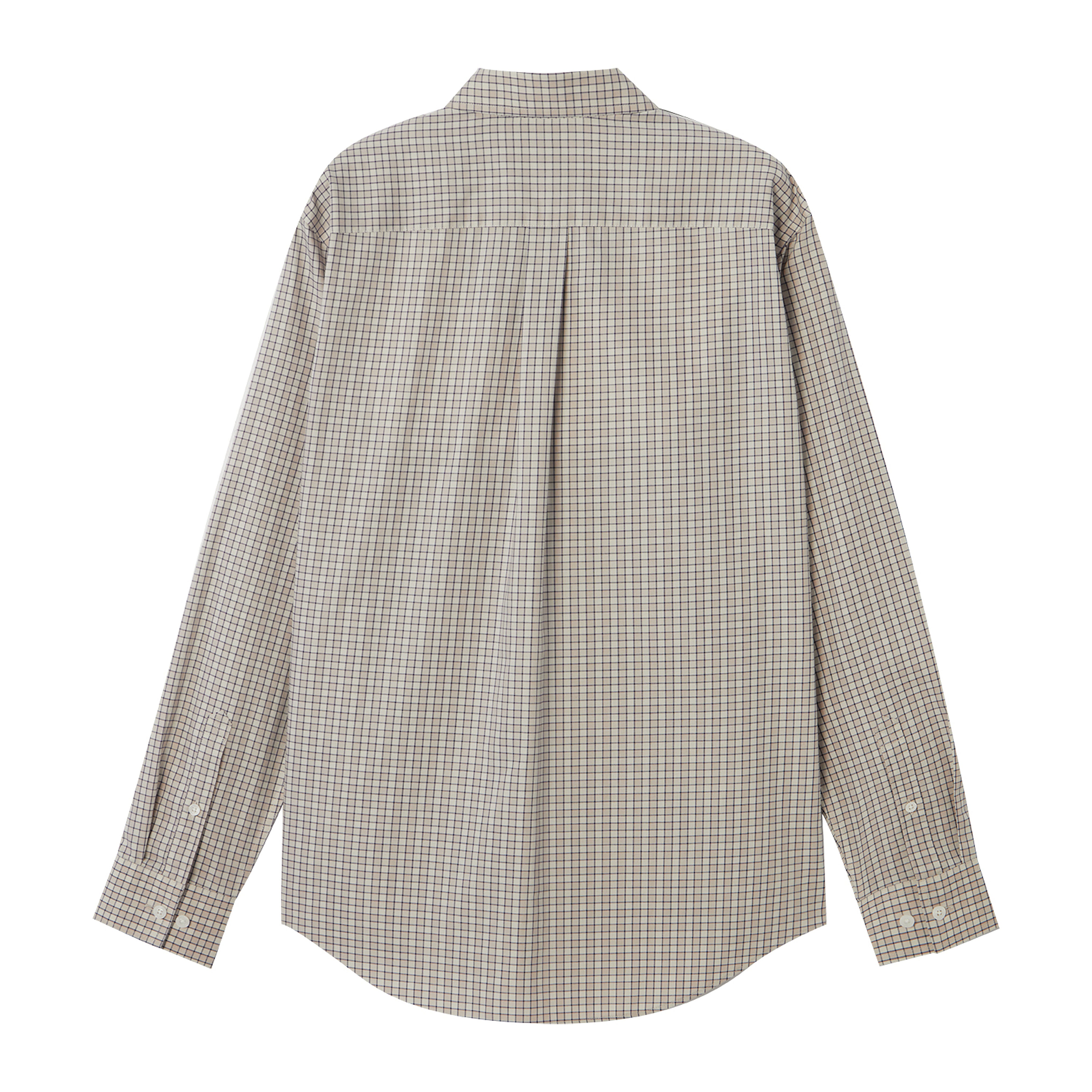 Cotton Wrinkle Free Long Sleeve Regular Button Front Garment Wash Shirt