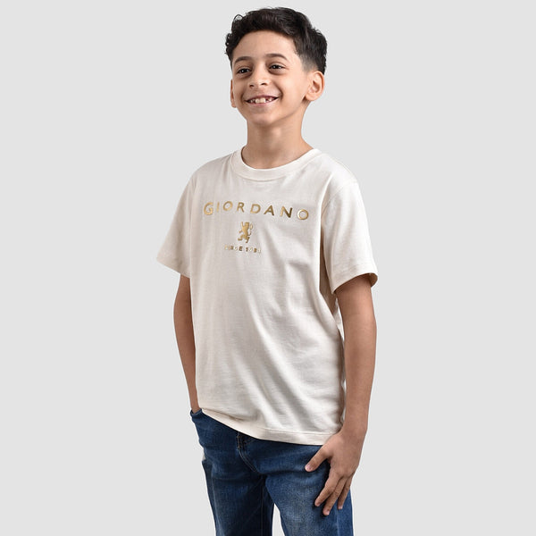 (Junior) Cotton Jersey Crewneck Short Sleeve Regular Print Tee