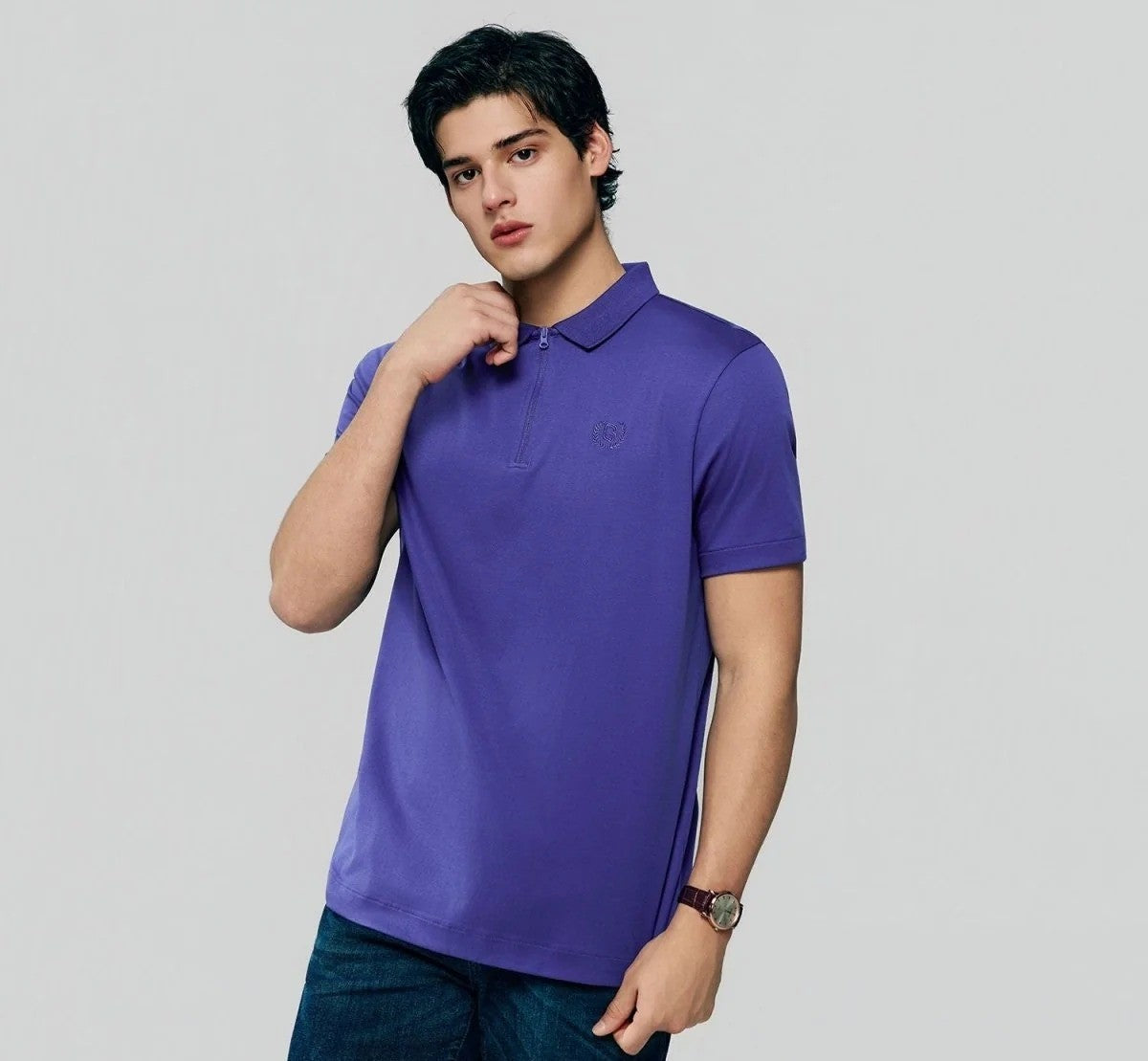 Men Regular Interlock Liquid Touch Polo (Feel the Difference)