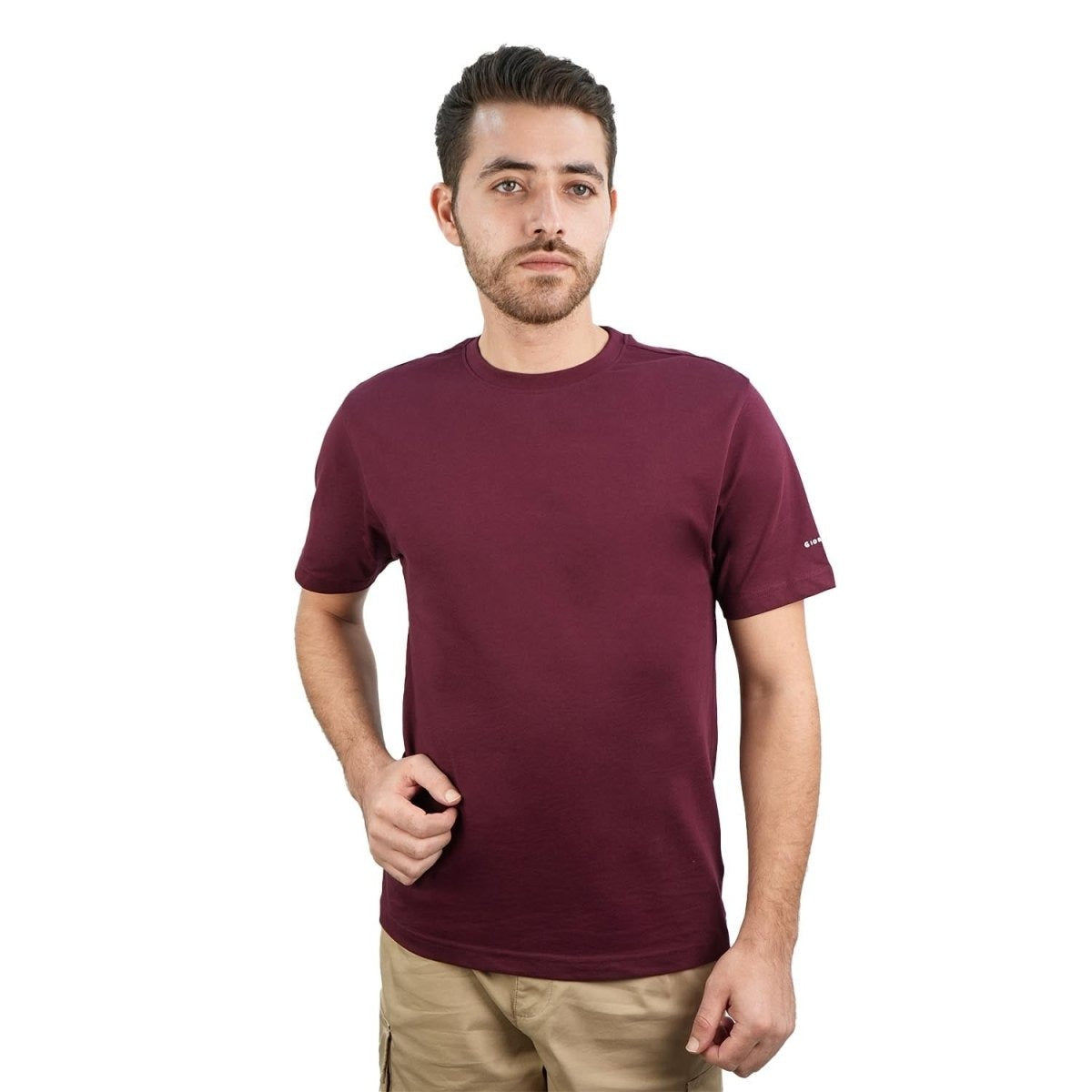 Cotton Jersey Crewneck Short Sleeve Slim Tee