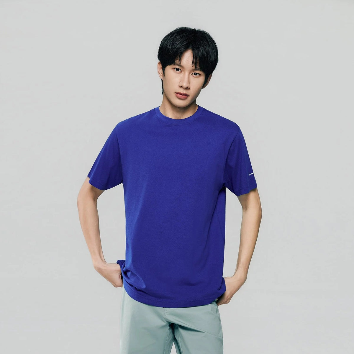 Men's Slim Fit Cotton Crew Neck Tee