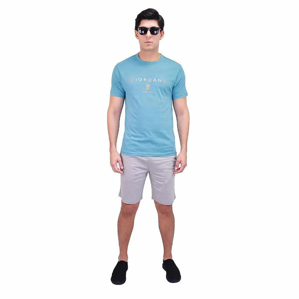 Cotton Jersey Crewneck Short Sleeve Slim Print Tee