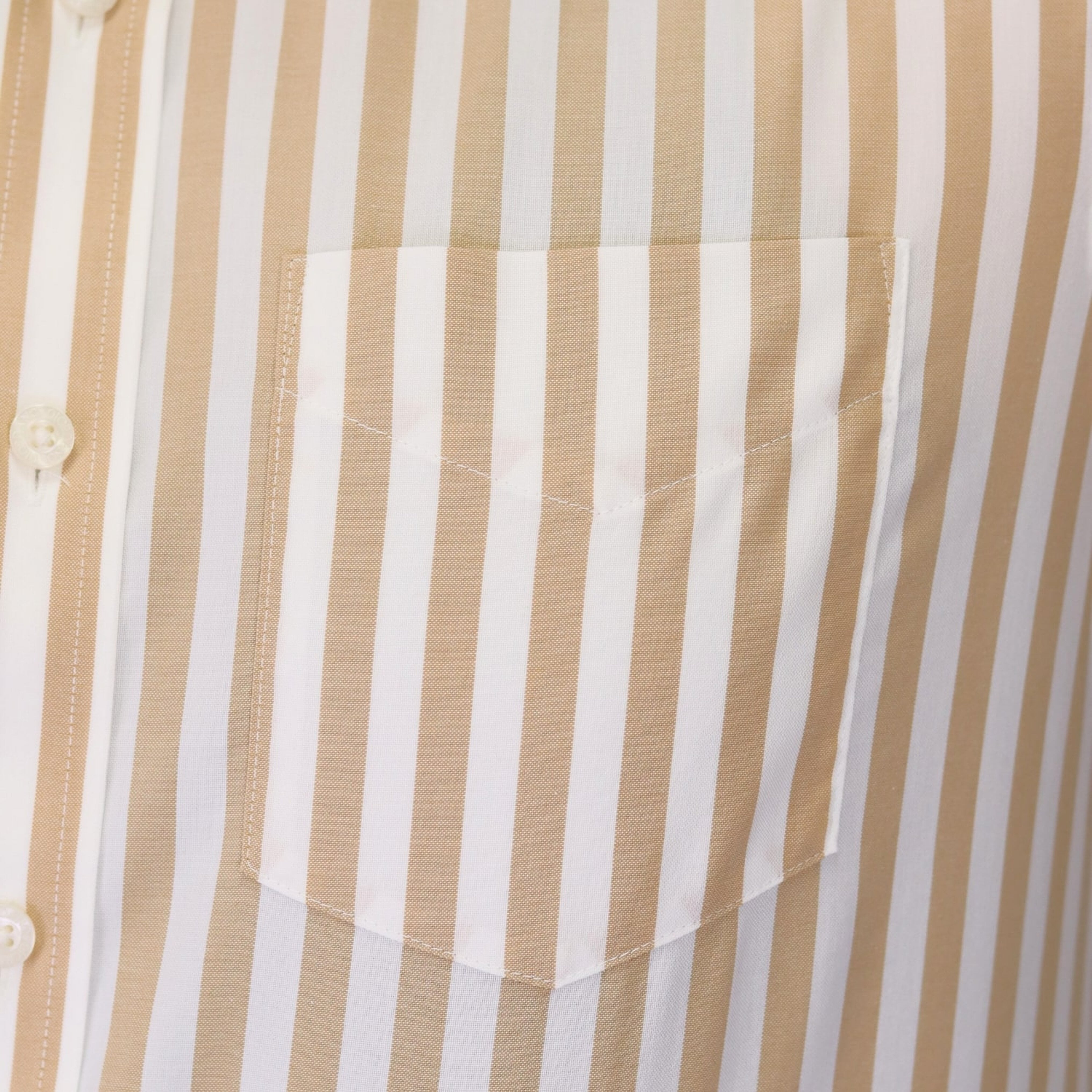 Cotton Wrinkle Free Long Sleeve Regular Button Front Garment Wash Shirt