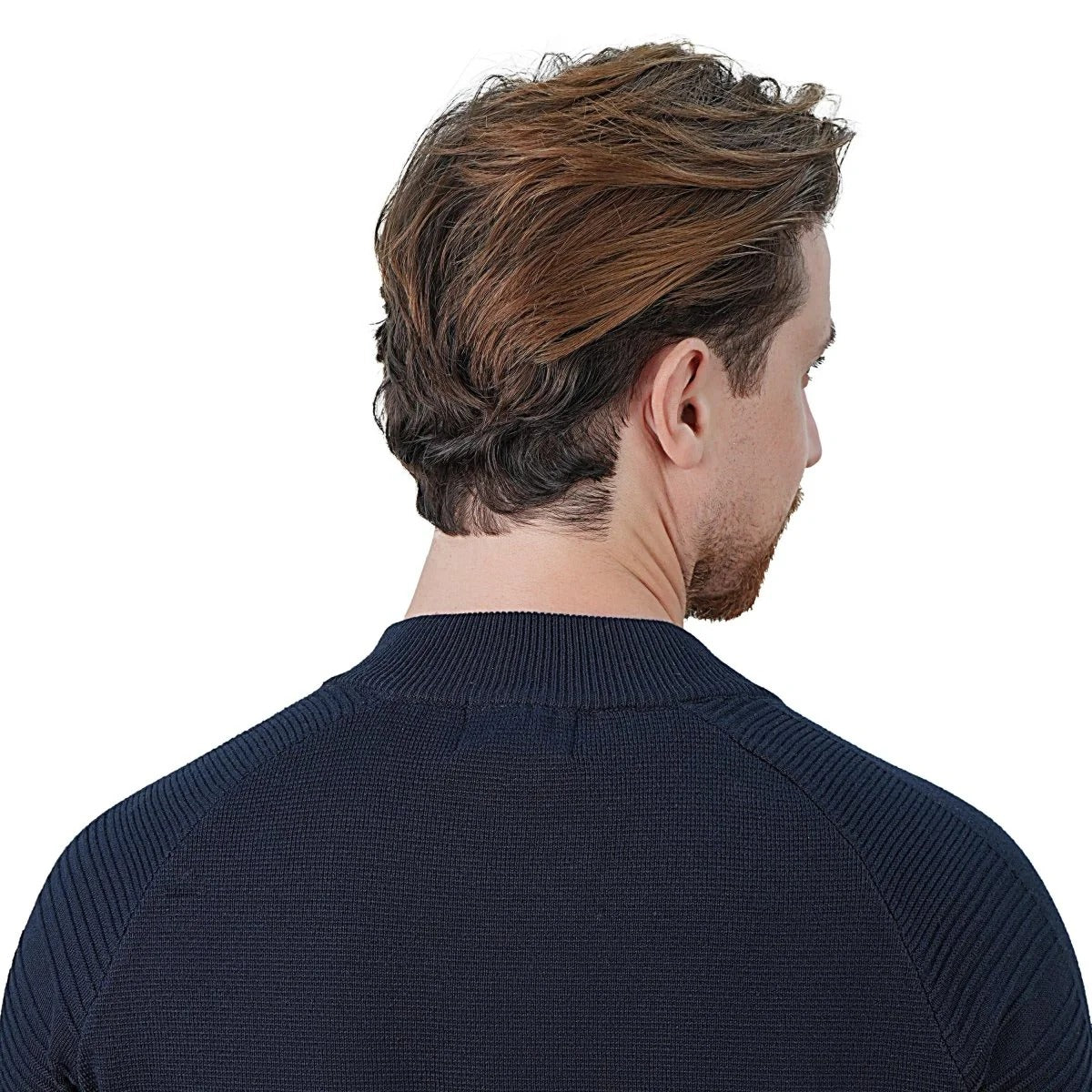 Cotton/Acrylic Stretch Mock Neck Raglan Sleeve Regular Zipper