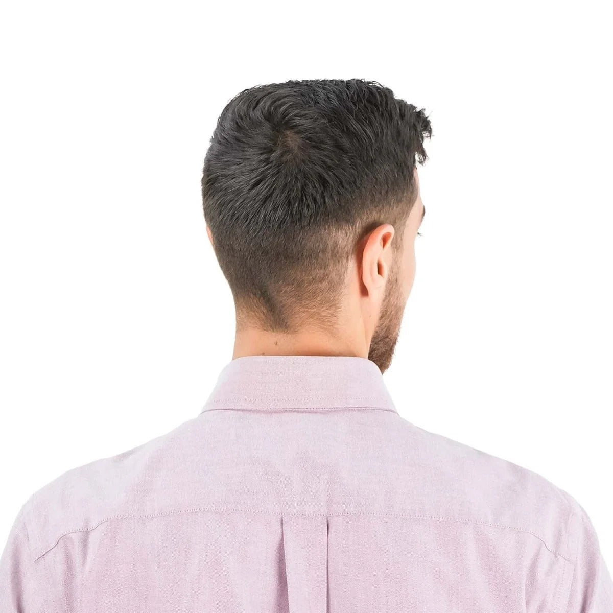 قميص قطني من الفلانيل الأكسفورد بأكمام طويلة وقصة عادية مقاومة للتجاعيد (ممتاز)