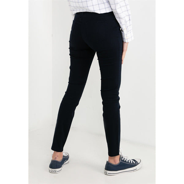 Women Cotton/Spandex Rise Slim Tapered Pocket Pants (180 Elastic Waist Band)