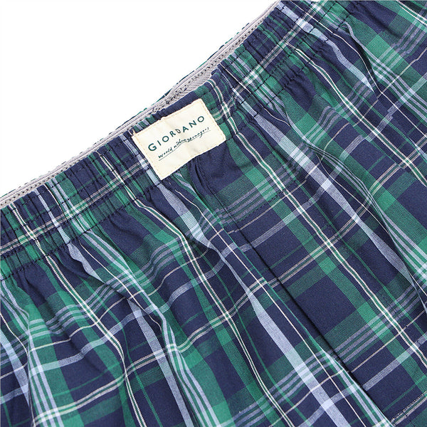 Men's Cotton Contrast Color Boxers (3pcs/pack)