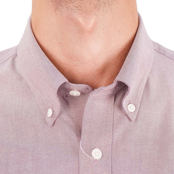 Cotton Oxford Flannel Short Sleeve Regular Wrinkle Free (Premium)