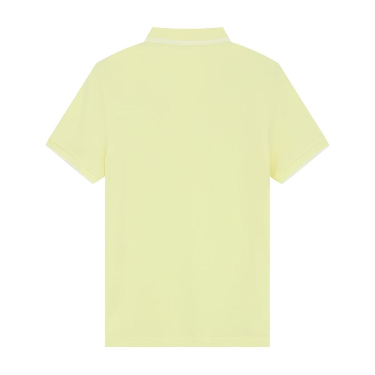 Cotton/Lycra Pique Flat Knitted Collar Short Sleeve Slim Solid Polo